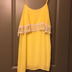 Peach Love California Bohemian Layered Shift Dress